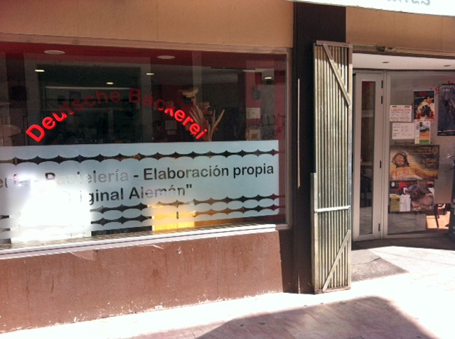 Escaparate de "Los Alemanes" Deutsche Bäckerei