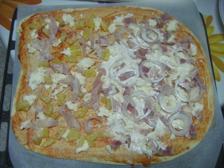 de pinya i bacon amb ceba