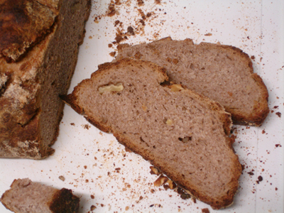 Pan de nueces: miga
