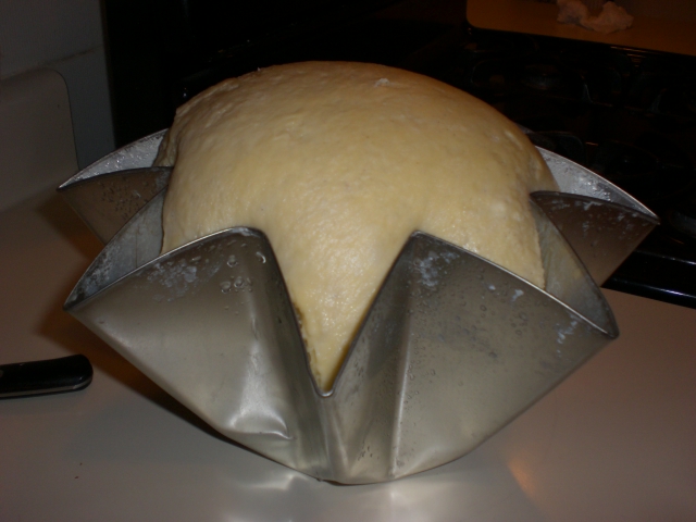 Pandoro despues de 8 horas de fermentacion