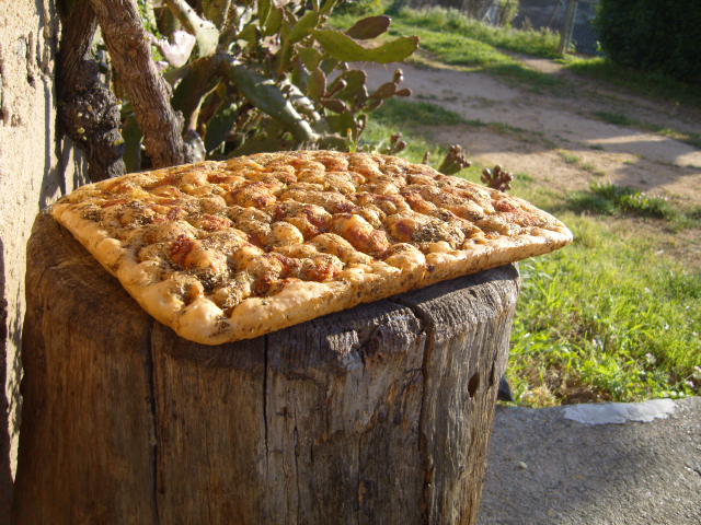 o sobra Focaccia o falta tronco