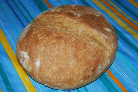 pan de espelta blanca con prefermento de espelta integral
